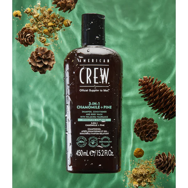 American Crew 3-In-1 Relaxing Chamomile + Pine 450ml - Image 7
