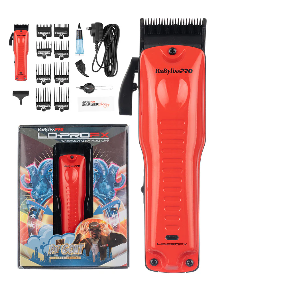 BaBylissPRO Lo-ProFX Clipper - Red Cord/Cordless - Image 2