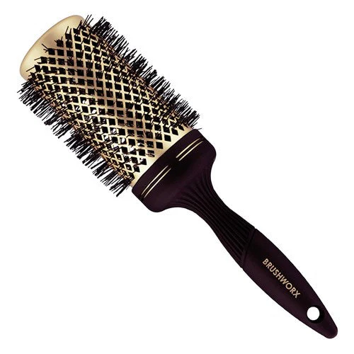 Brushworx Gold Ceramic Hot Tube Brush - 53mm Extra Large