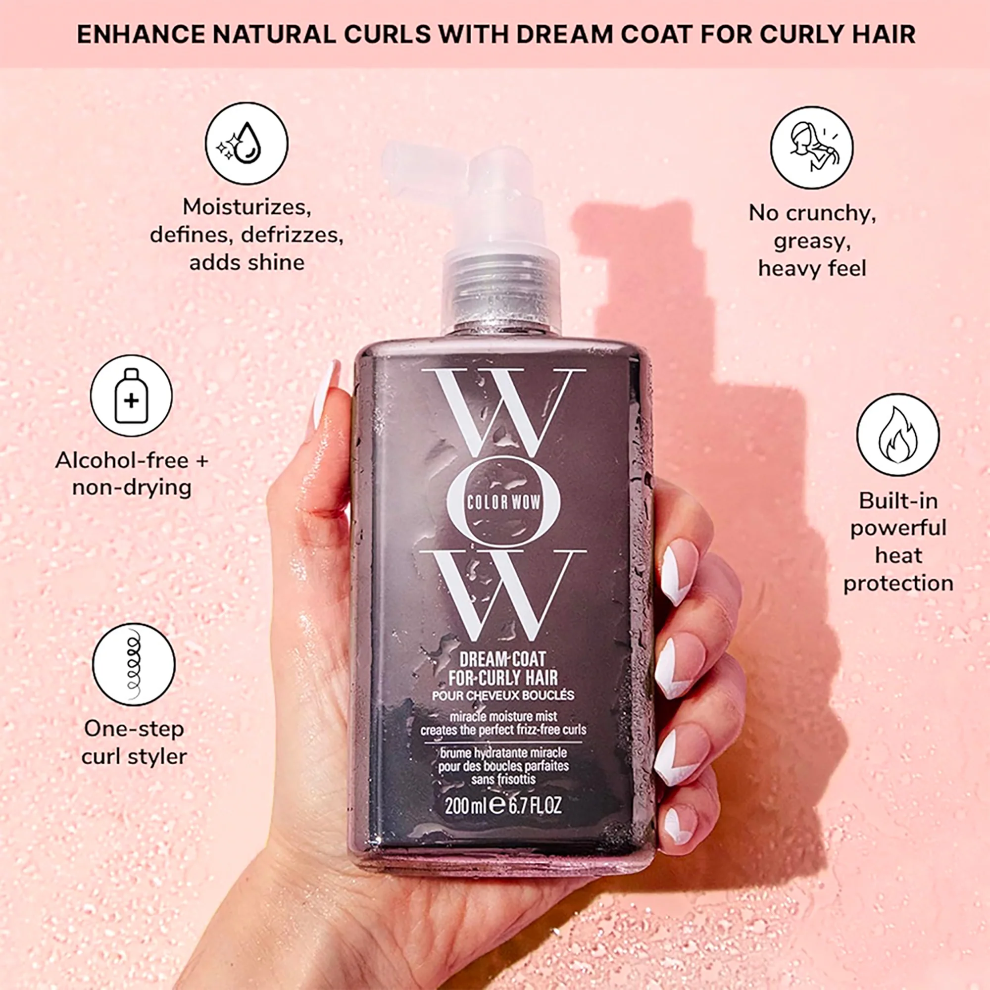 Color Wow Dream Coat Curly Spray 200ml - Image 6