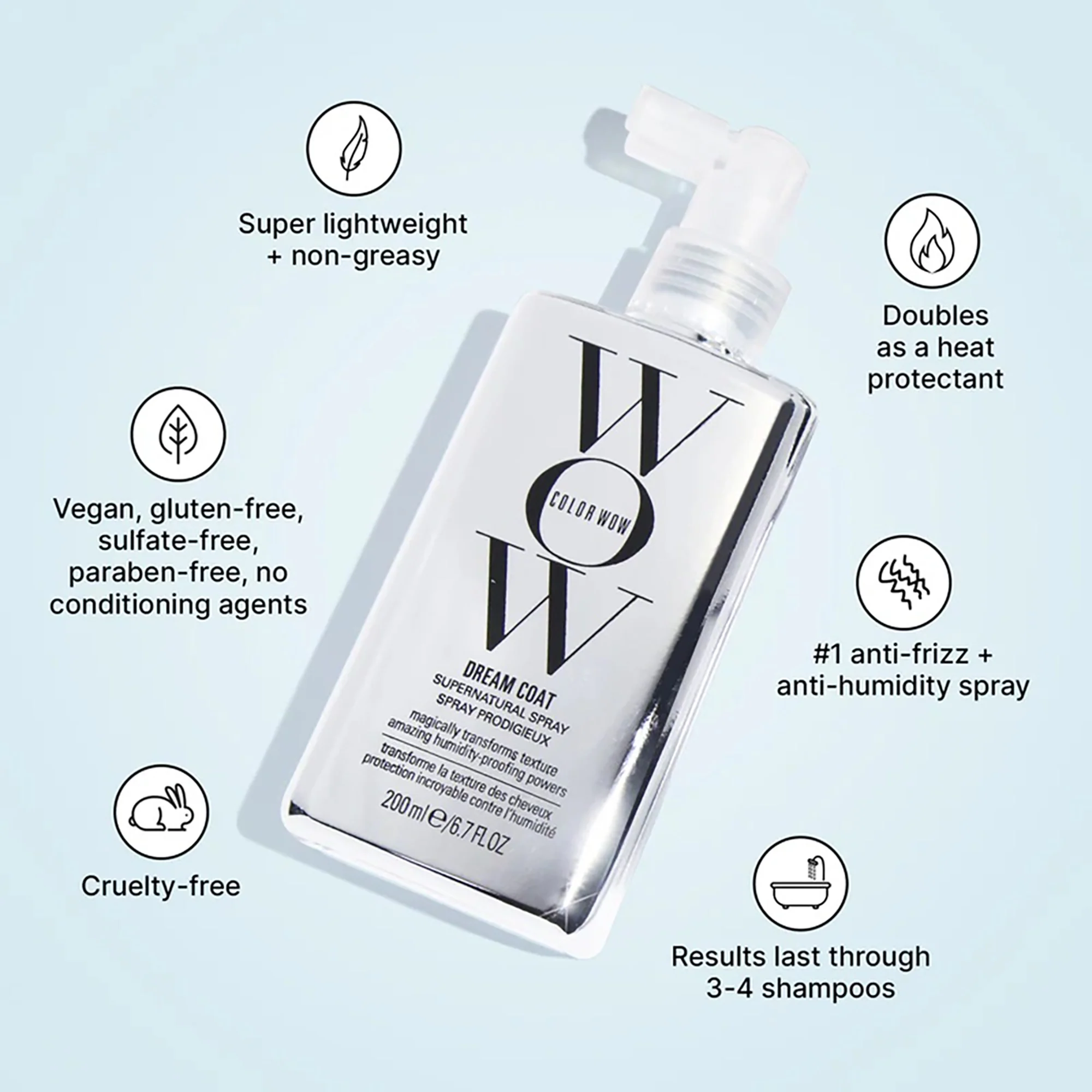 Color Wow Dream Coat Supernatural Spray 200ml - Image 5