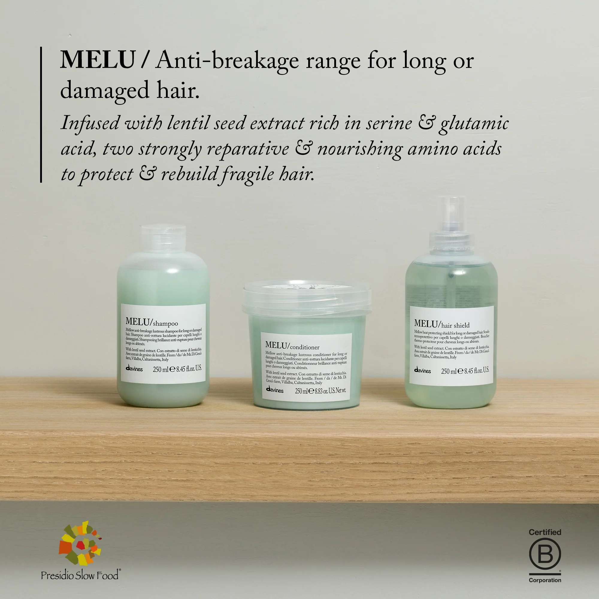 Davines MELU Shampoo 250ml - Image 3