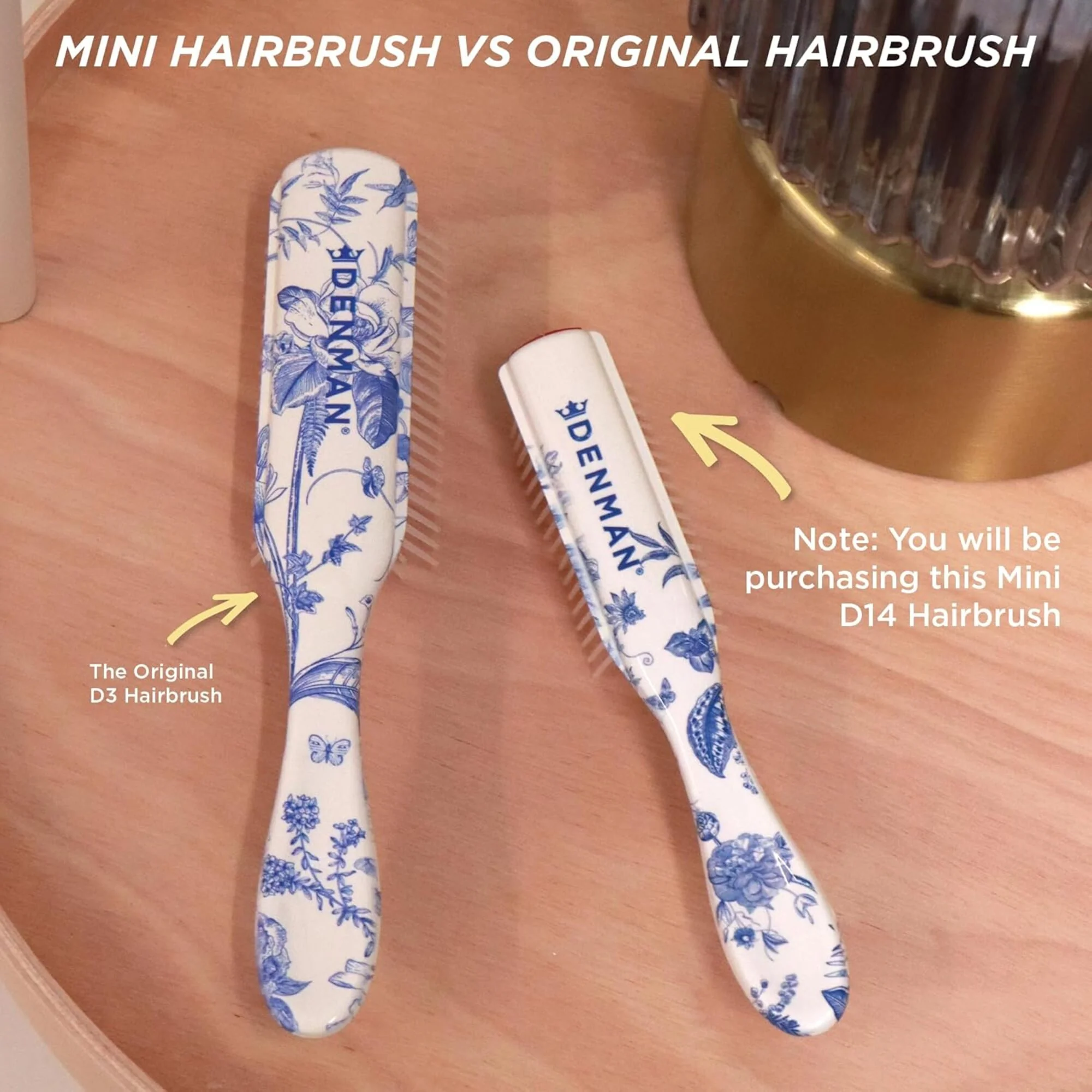 Denman D14 5 Row Mini Styler Brush - Blue Belle - Image 7
