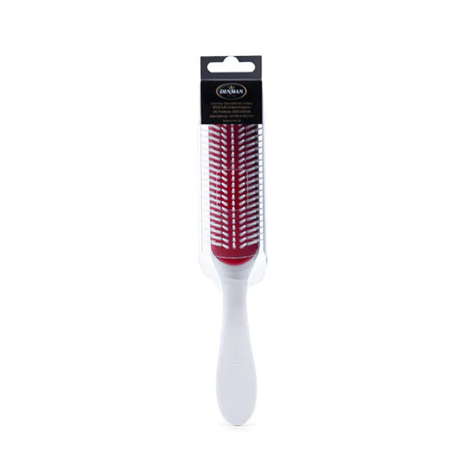 Denman D3 7 Row Styler Brush - White Crown Logo - Image 3
