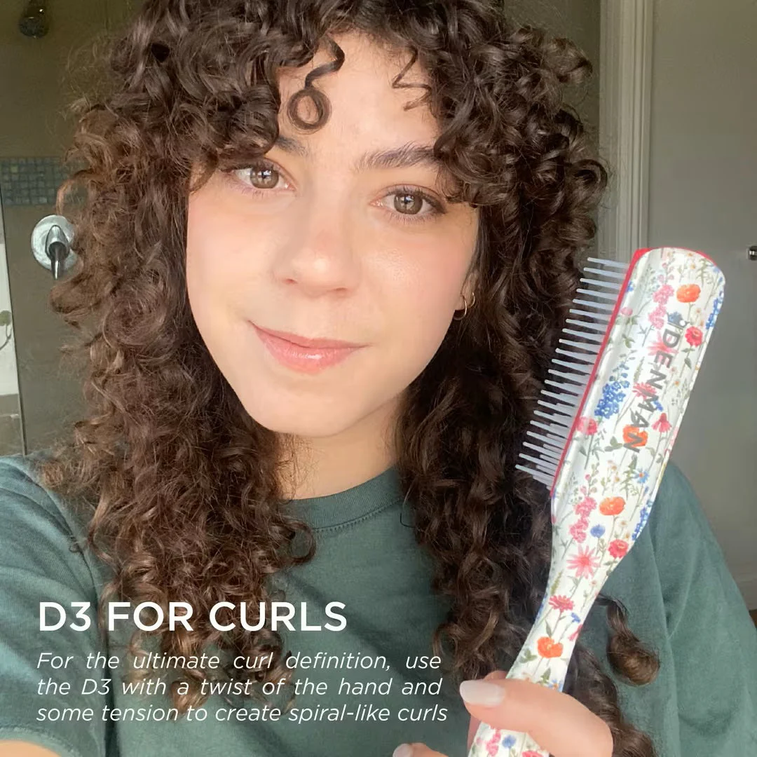 Denman D3 Floral Fantasies 7 Row Styler Brush - Image 4