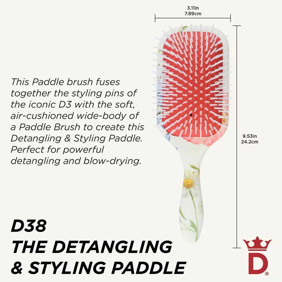 Denman D38 Floral Fantasies Power Paddle Brush - Image 5