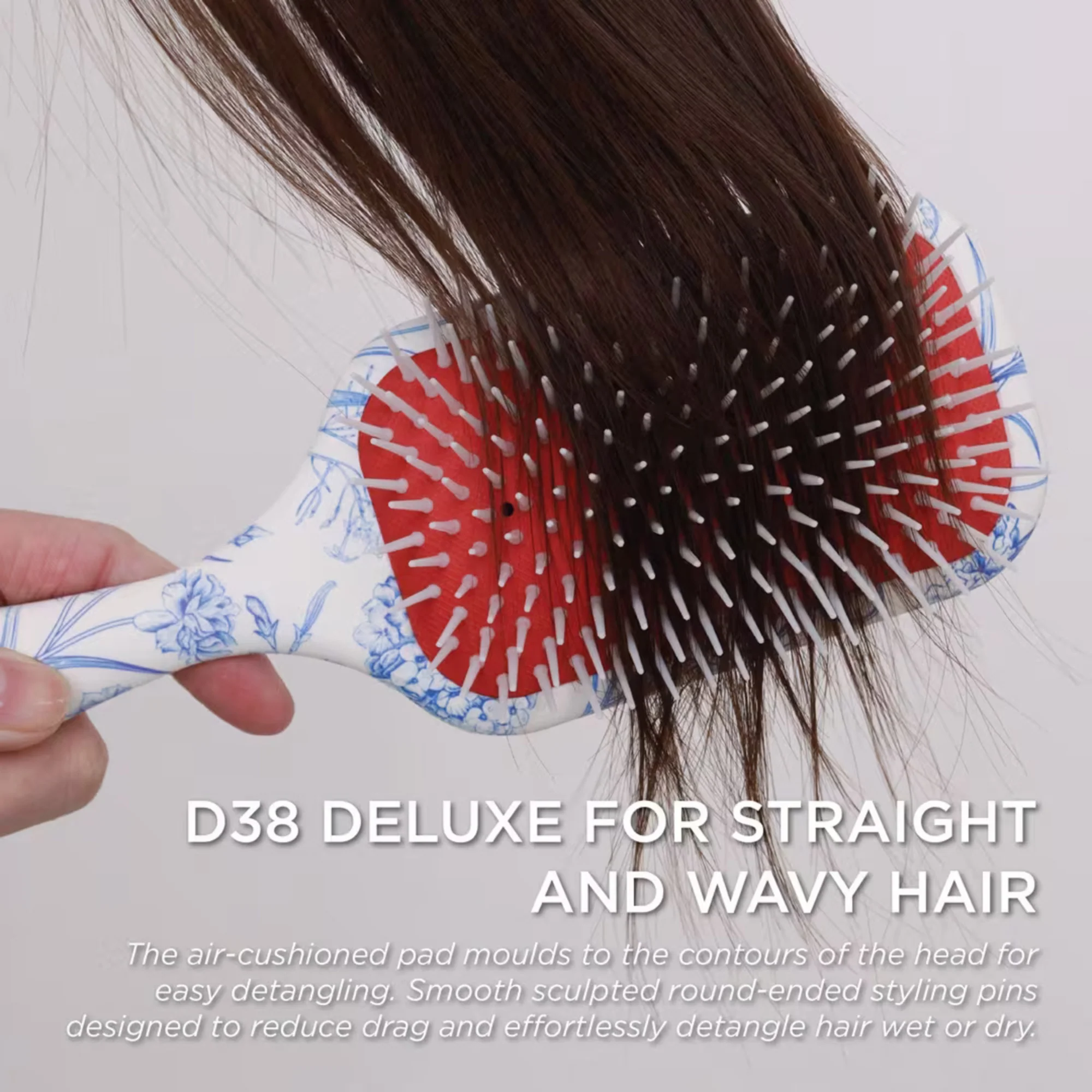 Denman D38 Power Paddle Brush - Blue Belle - Image 7