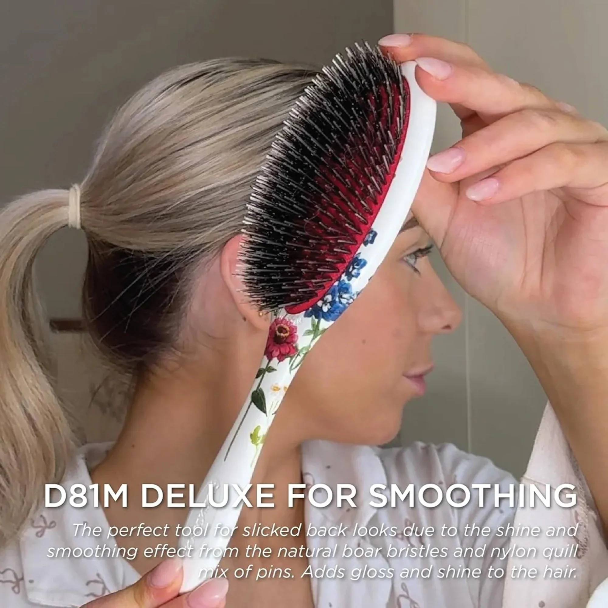 Denman D81M Floral Fantasies Style & Shine Brush - Image 5