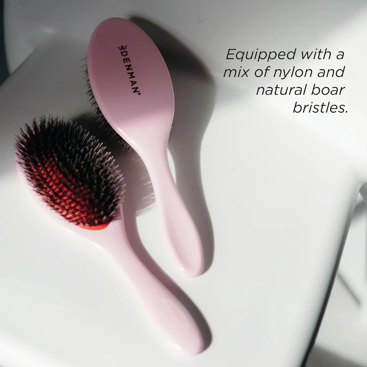 Denman D81M Pastel Pink Style & Shine Brush - Image 5