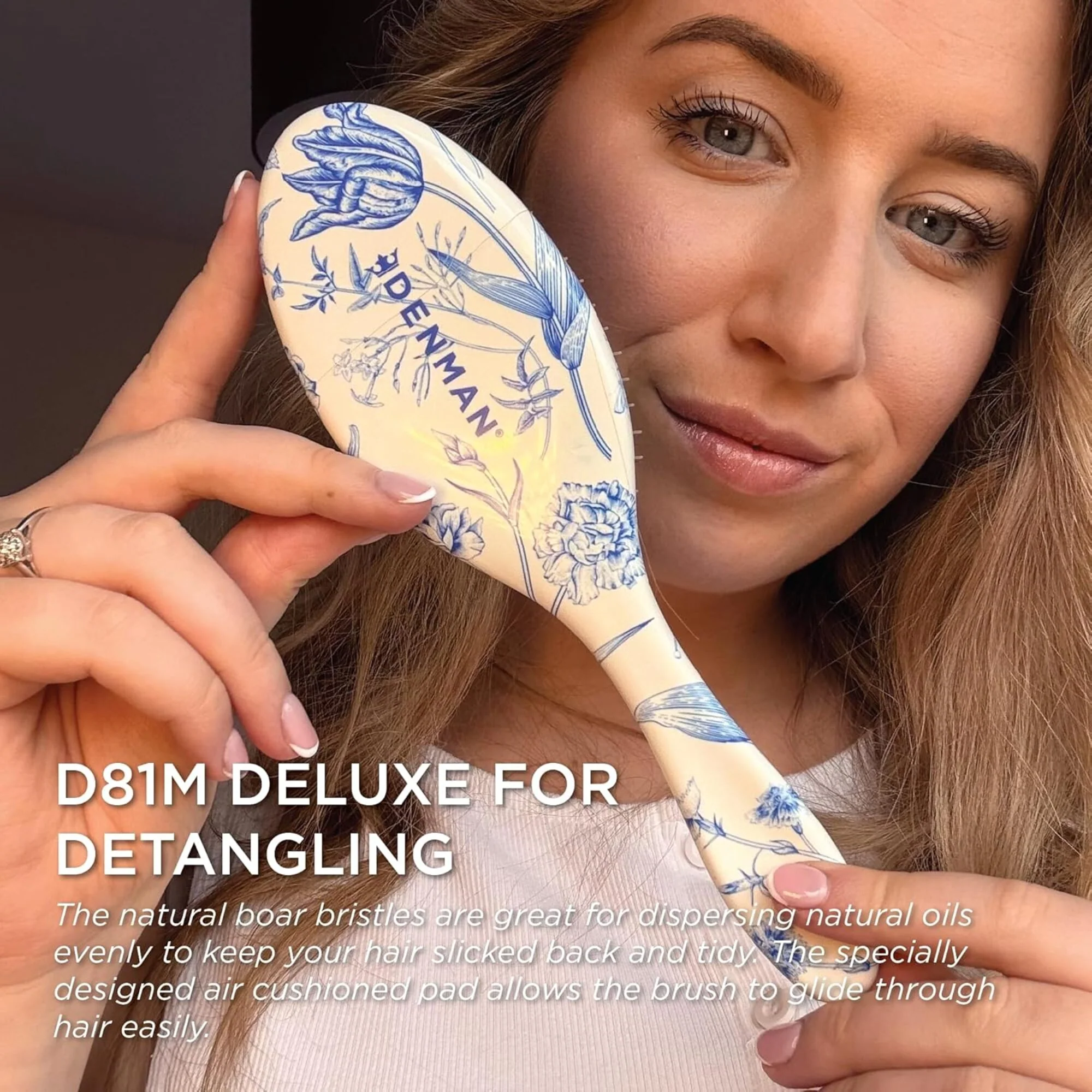 Denman D81M Style & Shine Brush - Blue Belle - Image 7