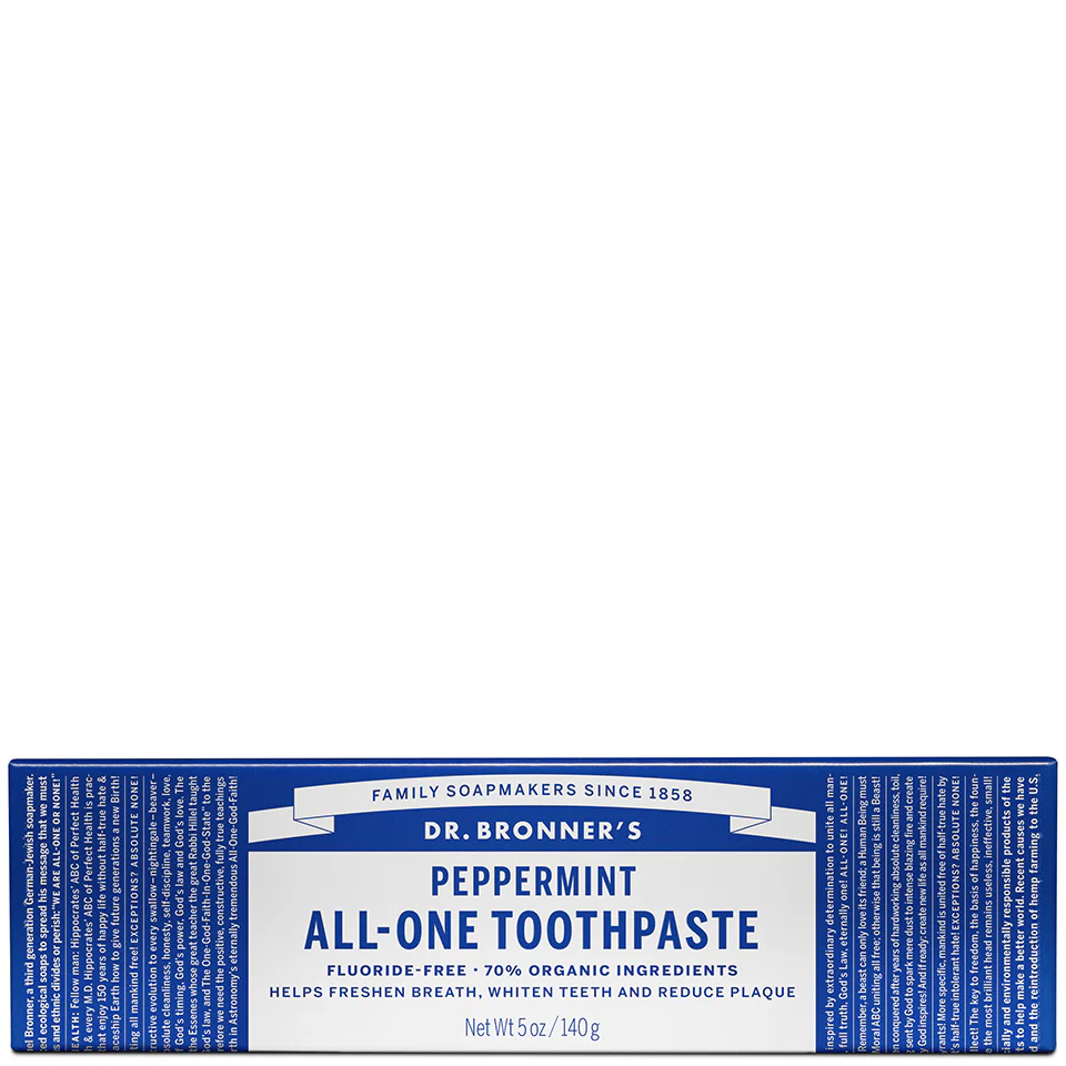 Dr. Bronner's All-One Toothpaste - Peppermint 140g - Image 3