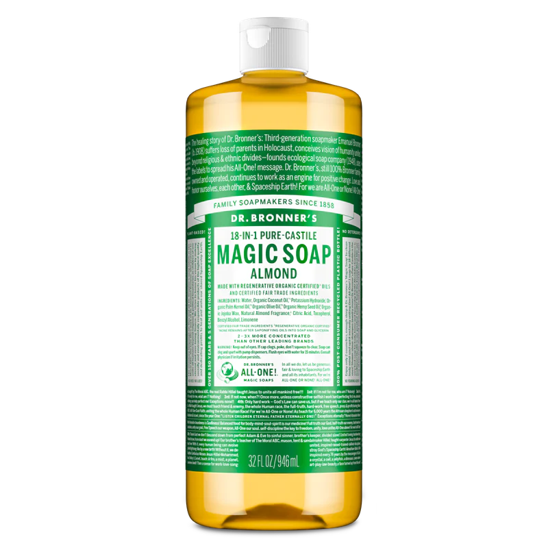 Dr. Bronner's Pure Castile Liquid Soap - Almond 946ml