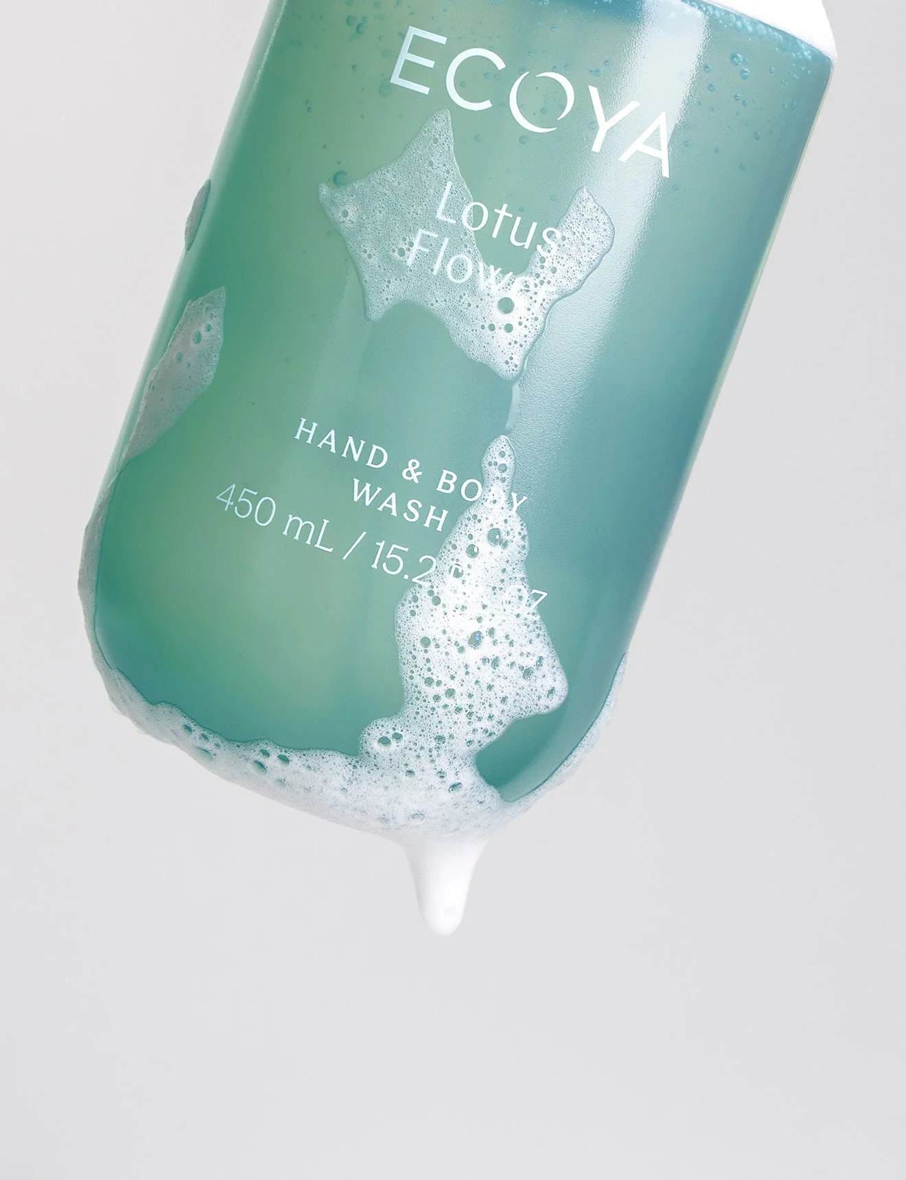 ECOYA Hand & Body Wash Lotus Flower 450ml - Image 2
