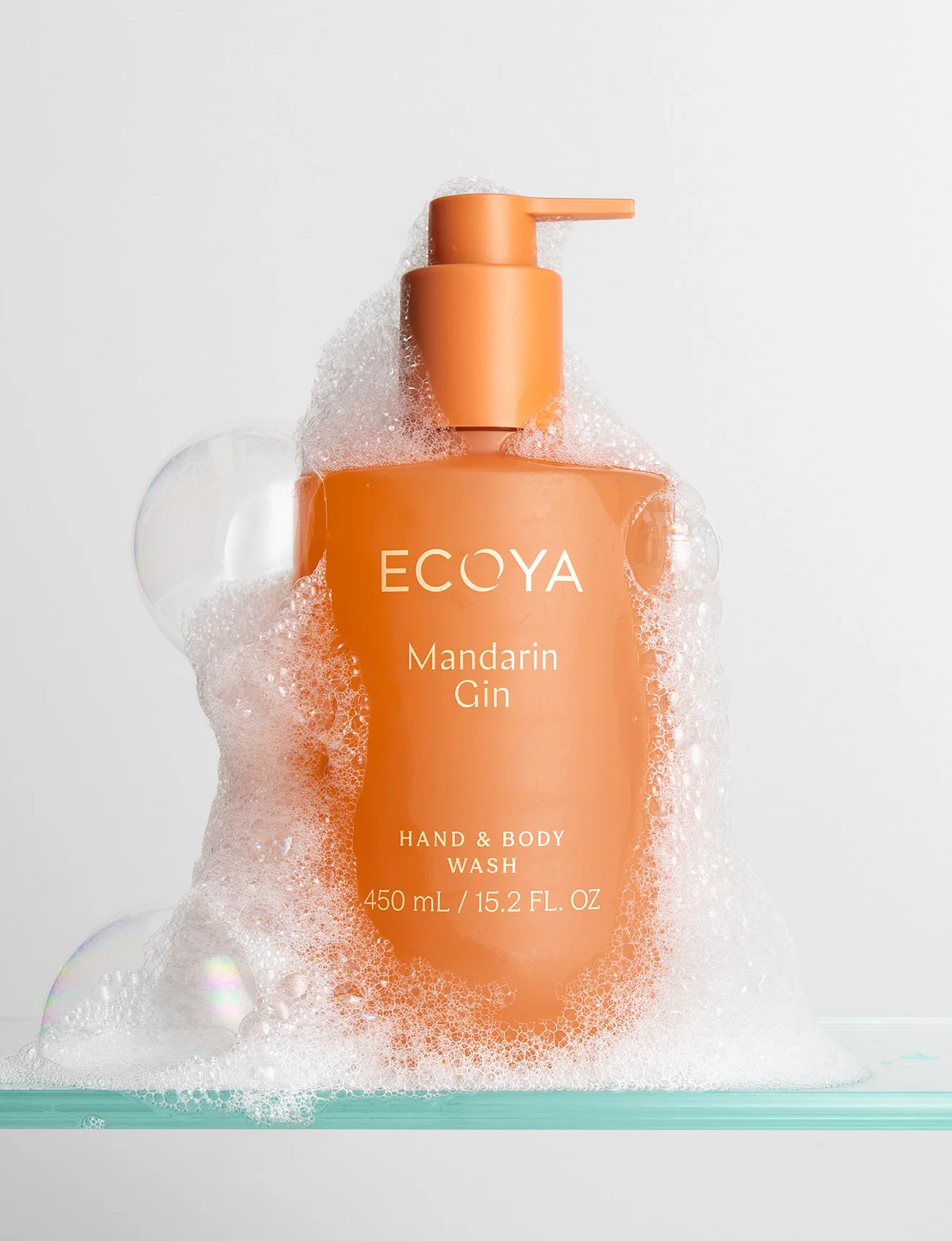 ECOYA Hand & Body Wash Mandarin Gin 450ml - Image 4
