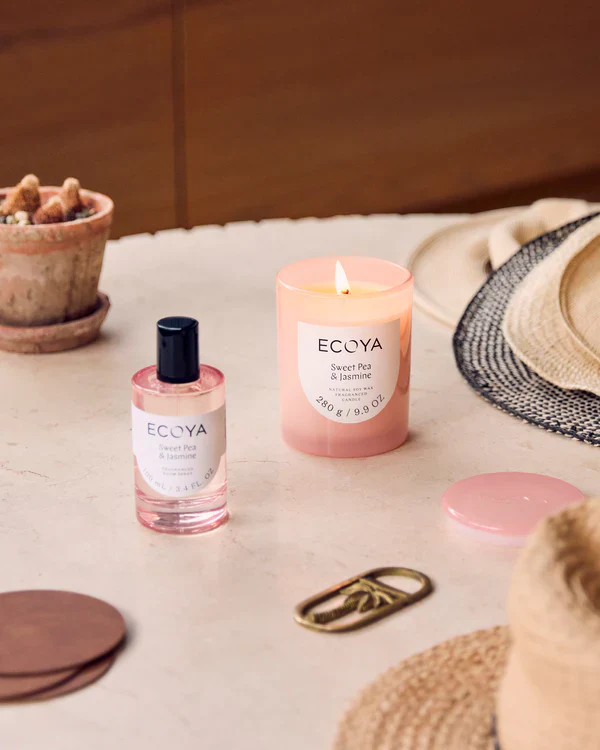 ECOYA Sweet Pea & Jasmine Metro Candle 270g - Image 3