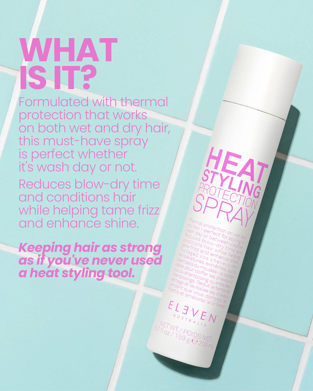 ELEVEN Australia Heat Styling Protection Spray 200ml - Image 3