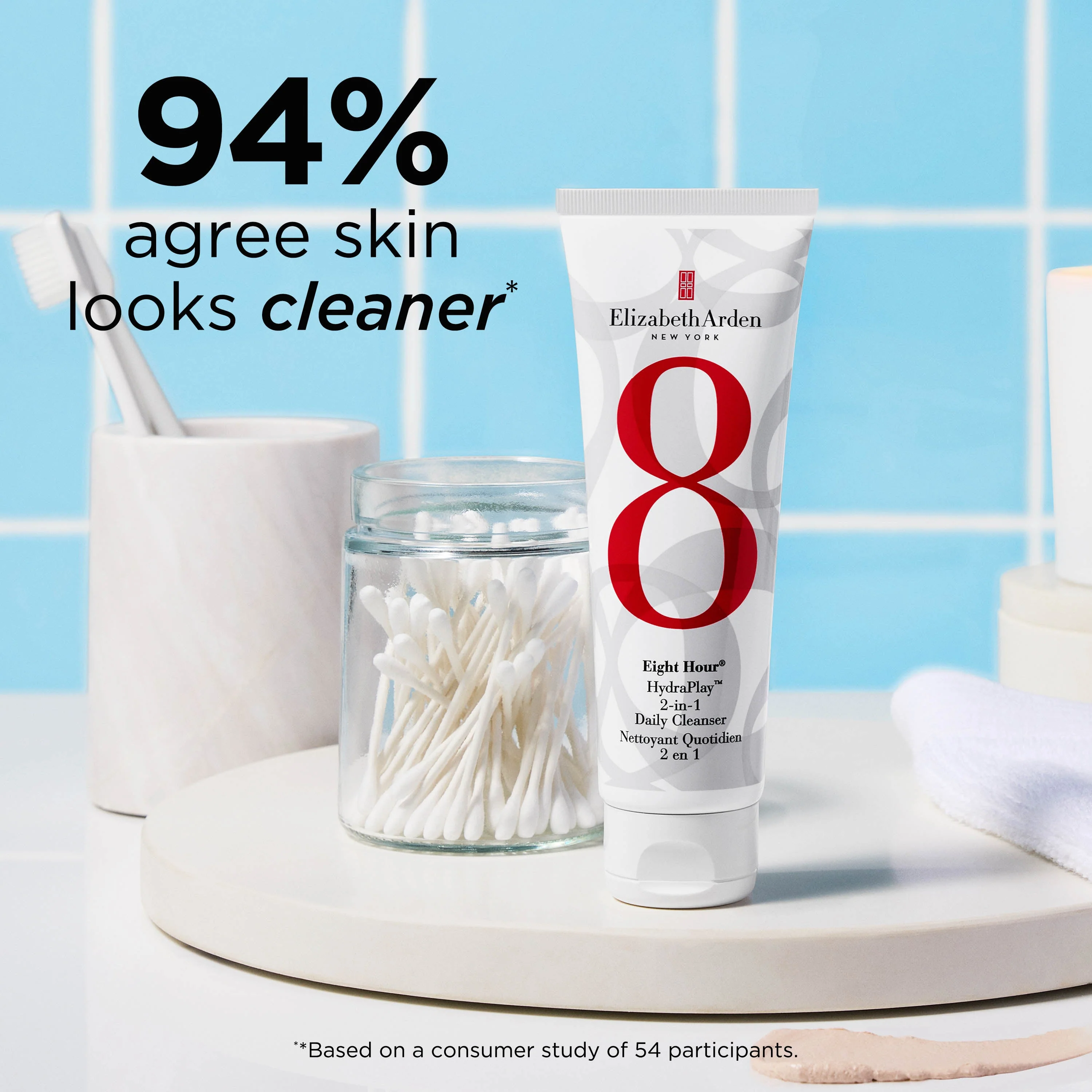 Elizabeth Arden Eight Hour HydraPlay 2-in-1 Daily Cleanser 125ml - Image 10