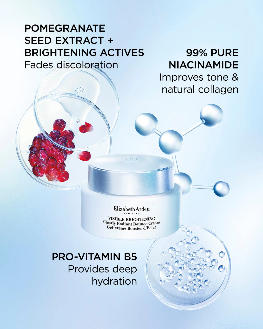Elizabeth Arden Visible Brightening Clearly Radiant Bounce Cream 50ml - Image 6