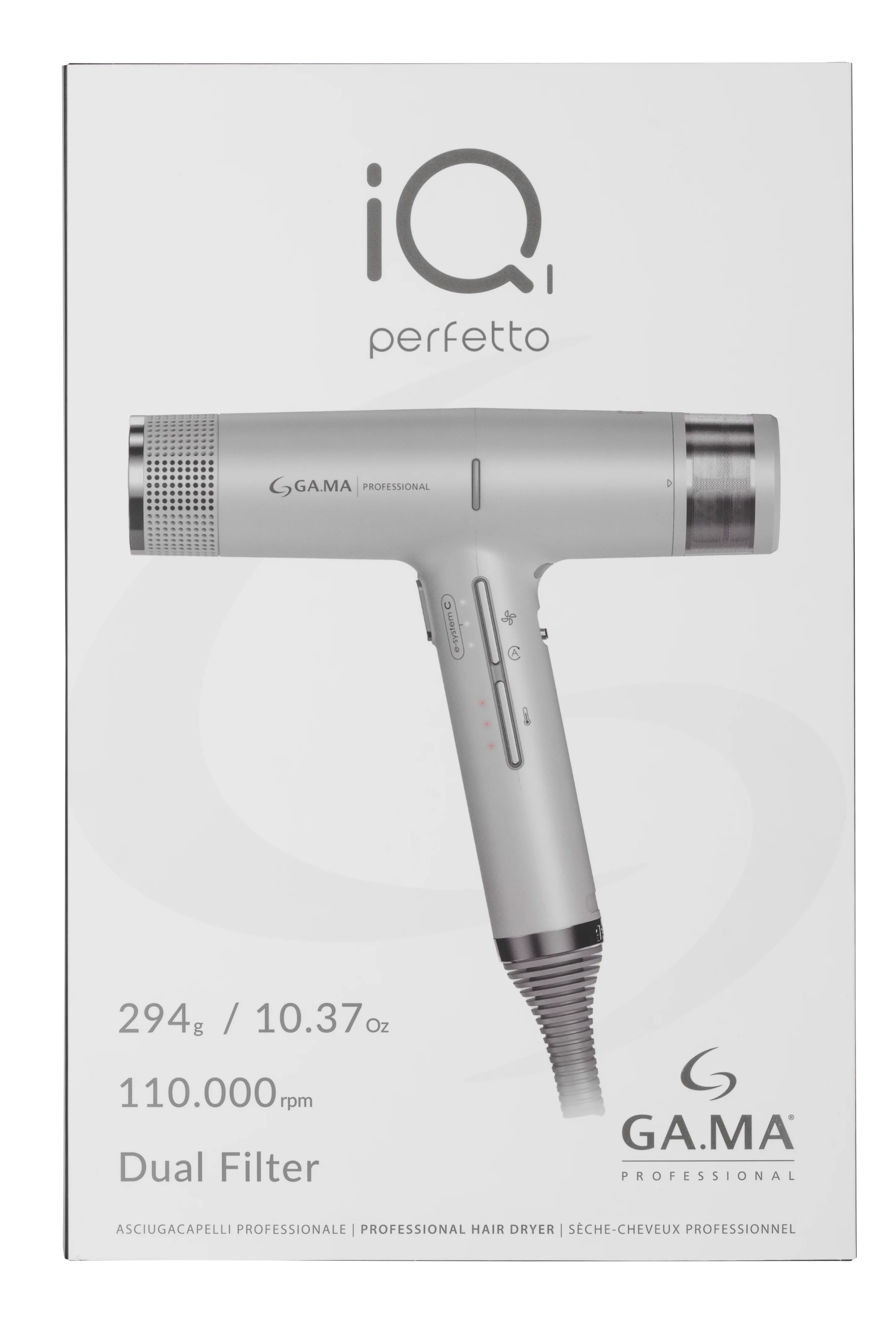 Gama Professional IQ1 Perfetto Pro Dryer - Silver - Image 14