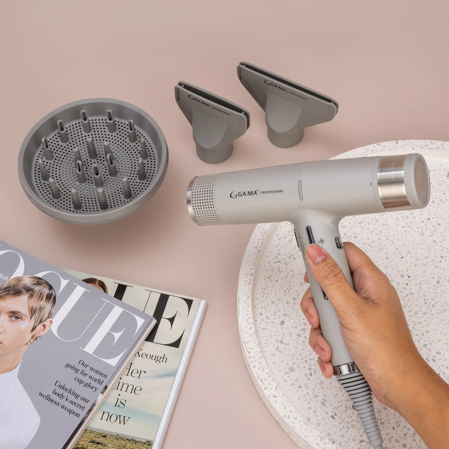Gama Professional IQ1 Perfetto Pro Dryer - Silver - Image 9
