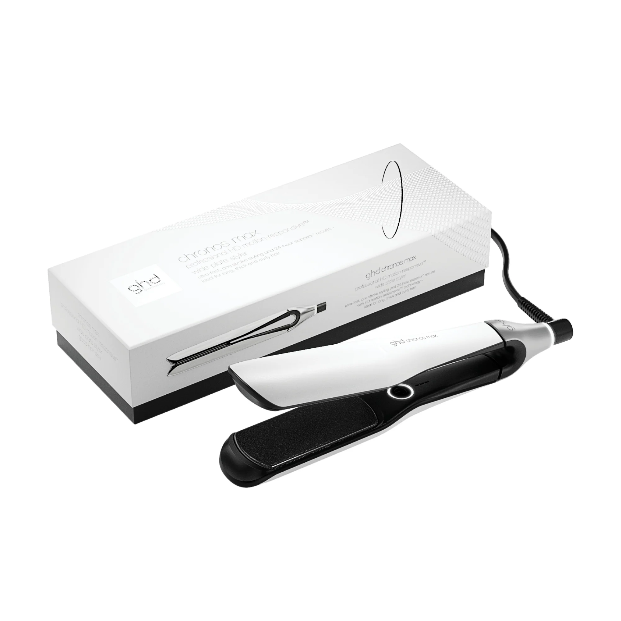 ghd Chronos Max Wide-Plate Hair Straightener 43mm - White - Image 2