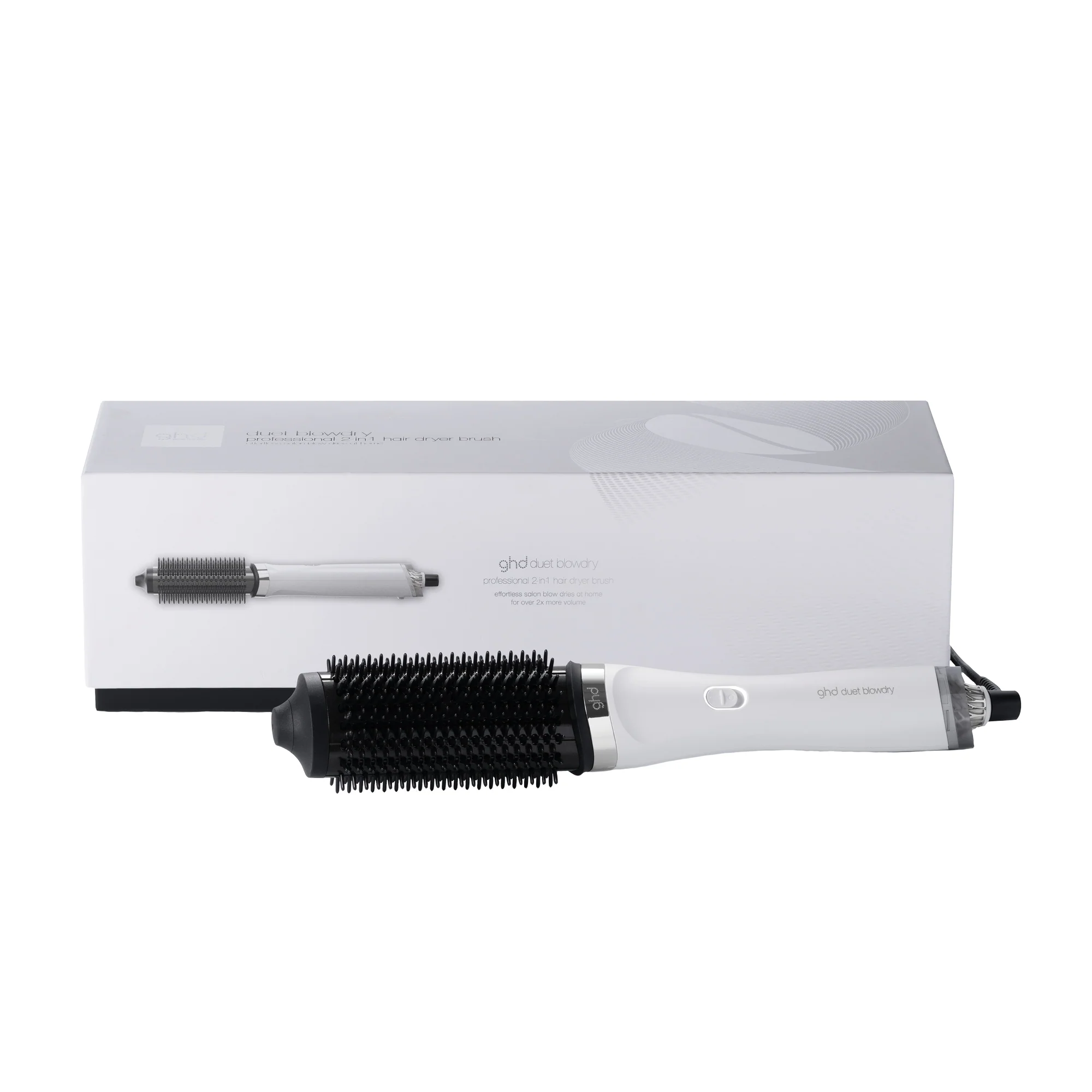 ghd Duet Blowdry Volumising Hot Air Brush - White - Image 2