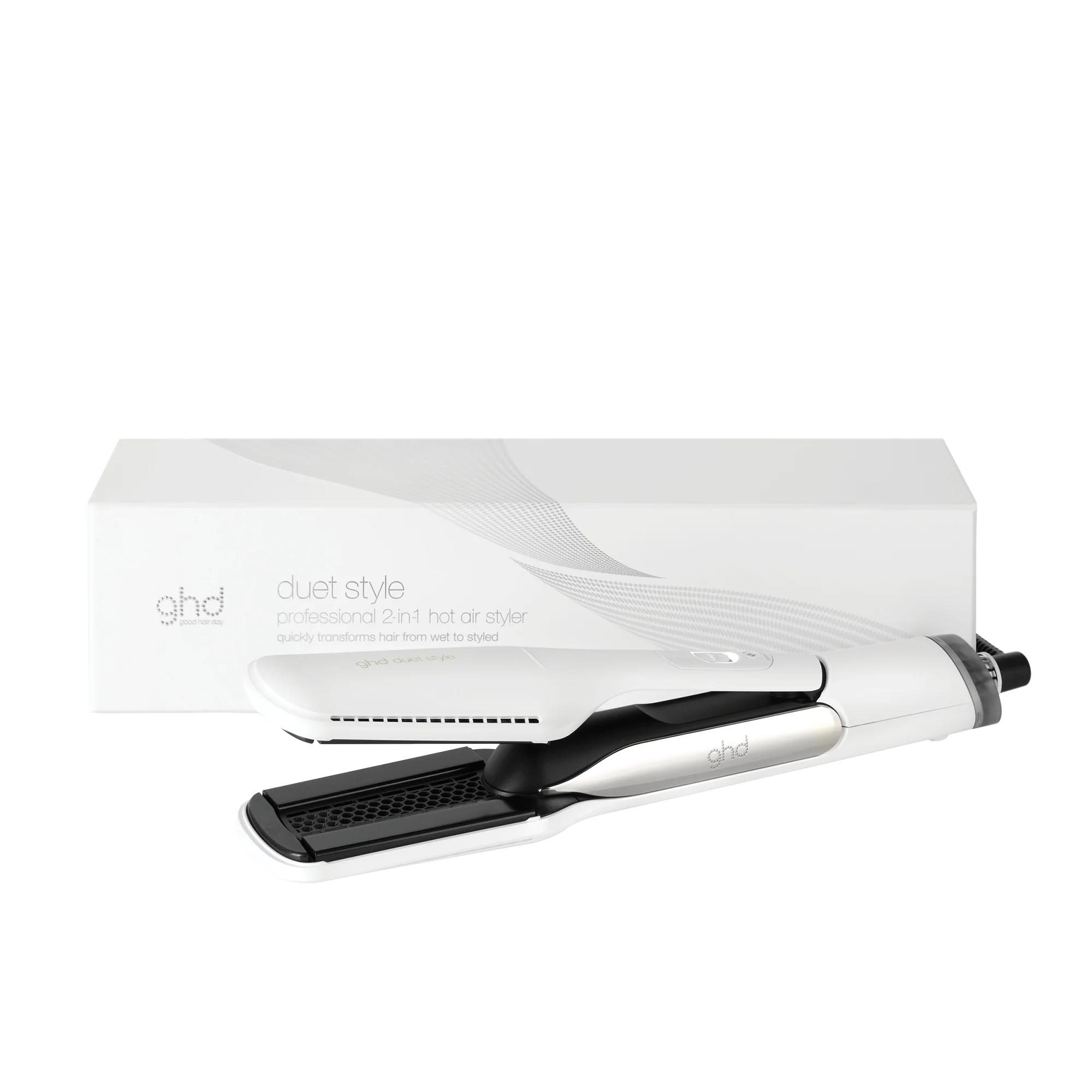 ghd Duet Style 2-In-1 Hot Air Styler - White - Image 2
