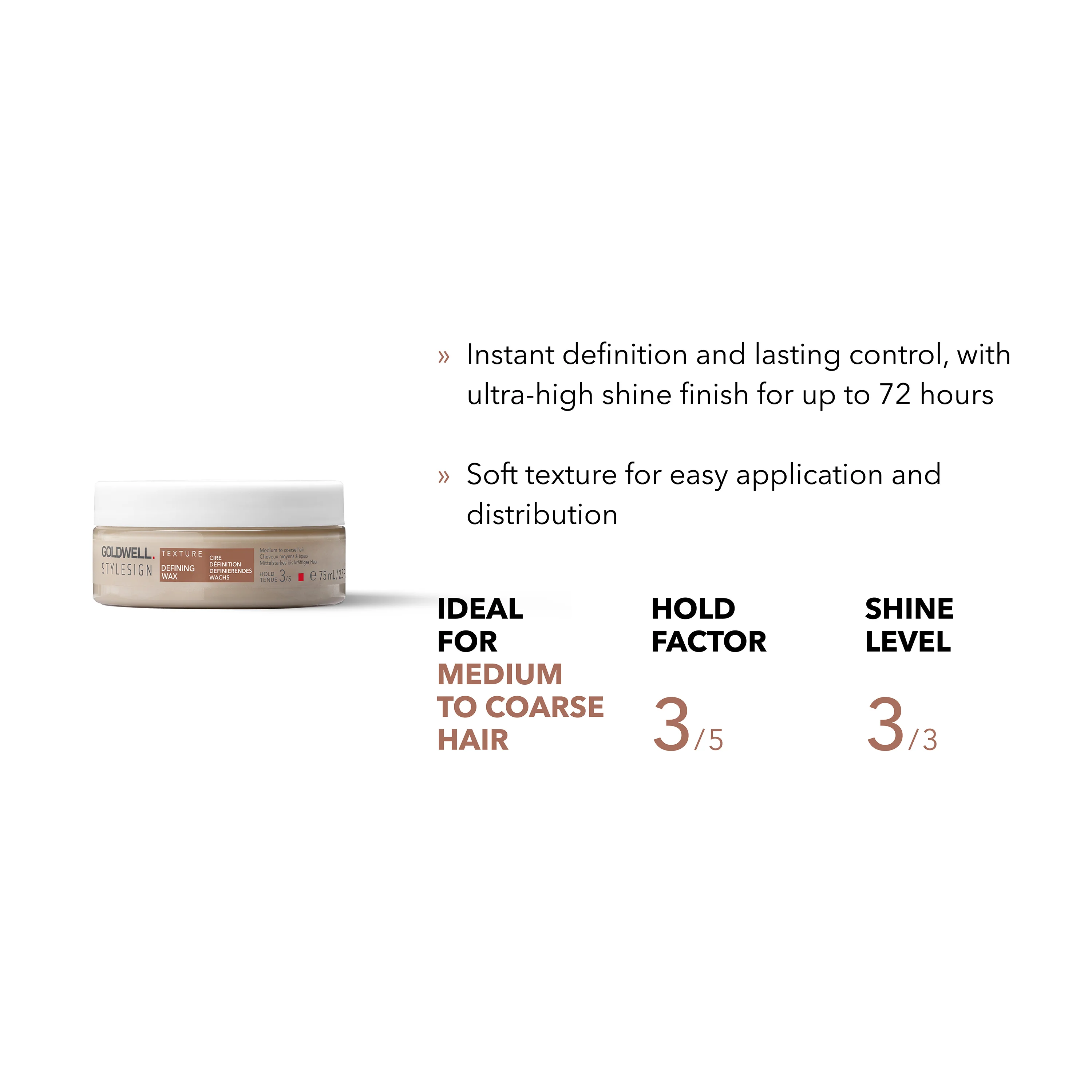 Goldwell Stylesign Defining Wax 75ml - Image 3