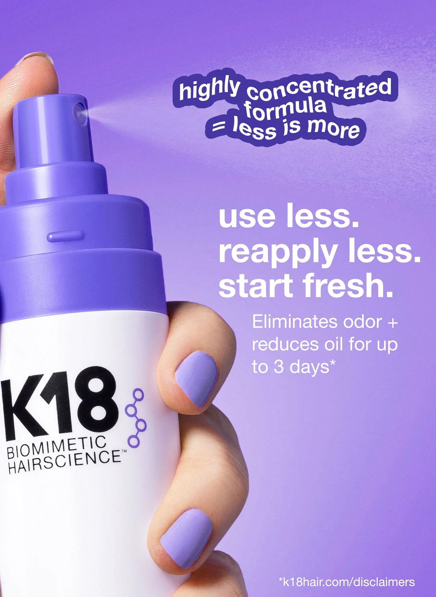 K18 AirWash Dry Shampoo 118ml - Image 2