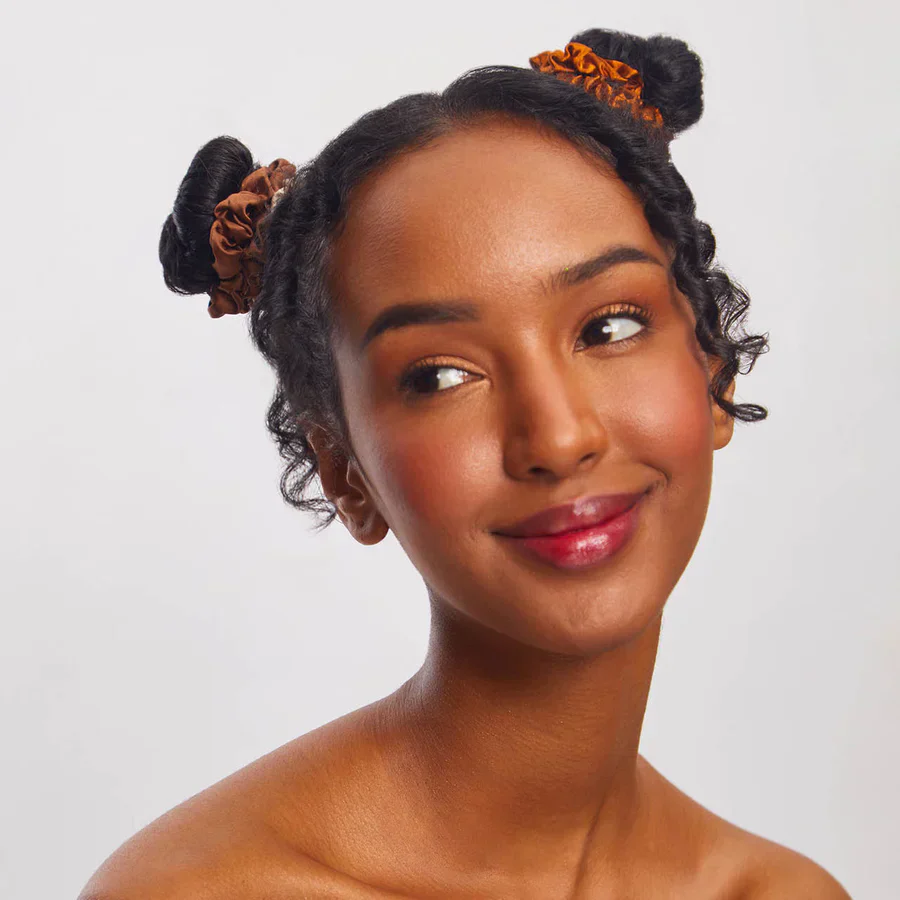 Kitsch Ruched Satin Scrunchies 5pc Set - Sedona - Image 4