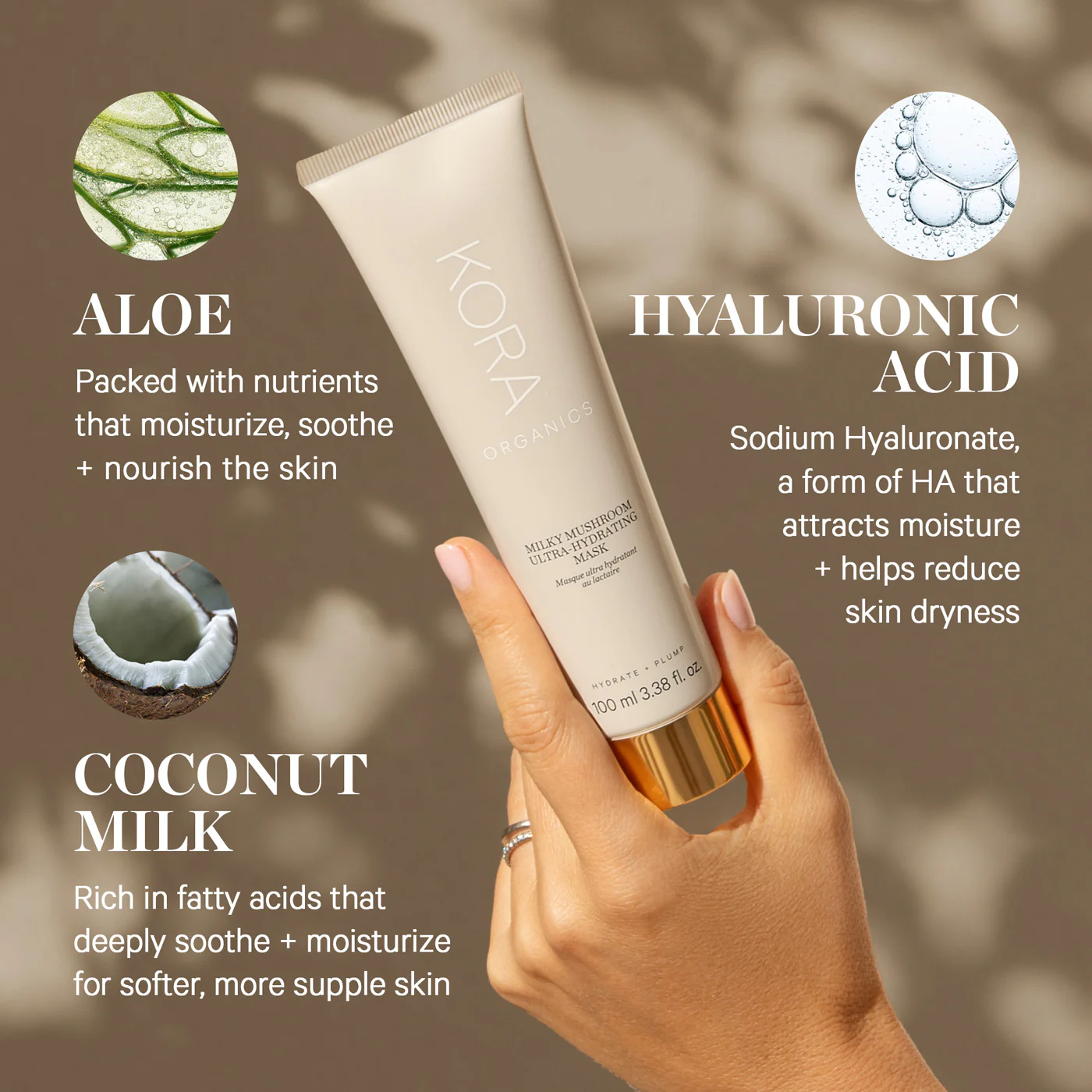 KORA Organics Milky Mushroom Ultra-Hydrating Mask 100ml - Image 4