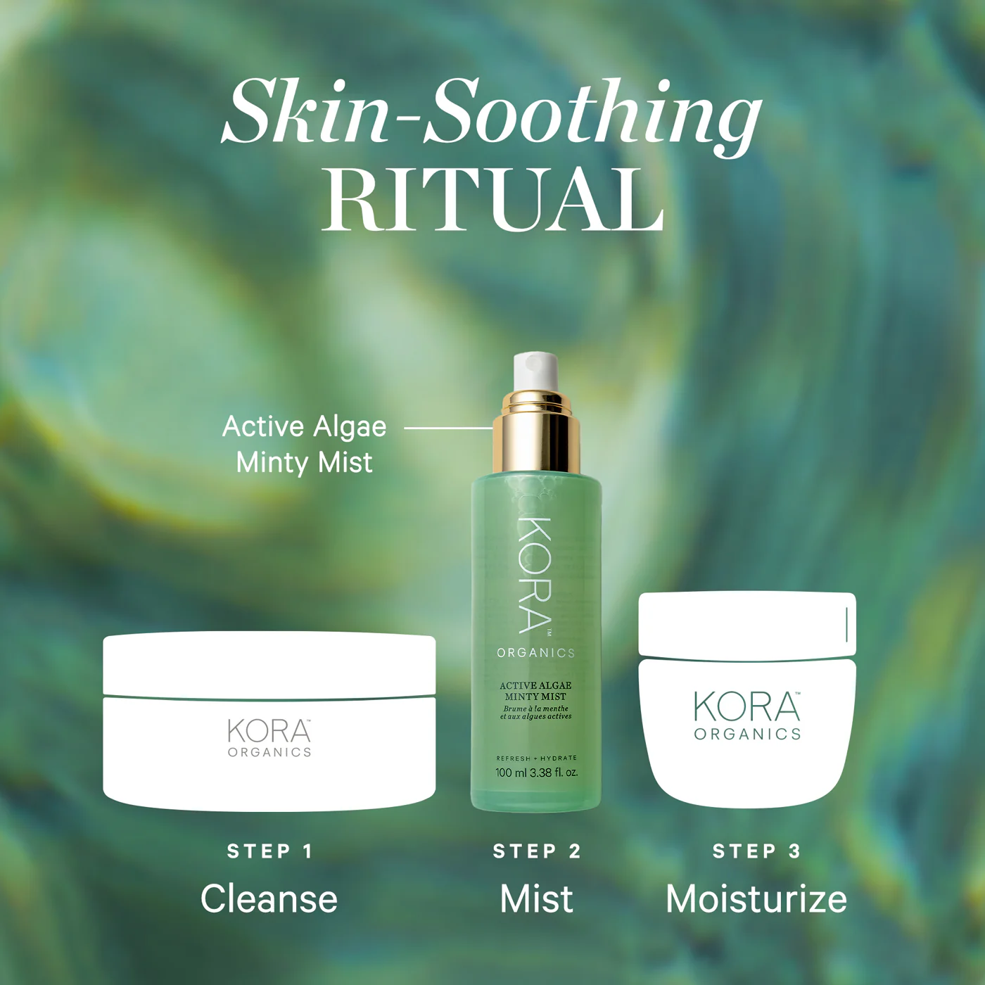 KORA Organics Active Algae Minty Mist 100mL - Image 8