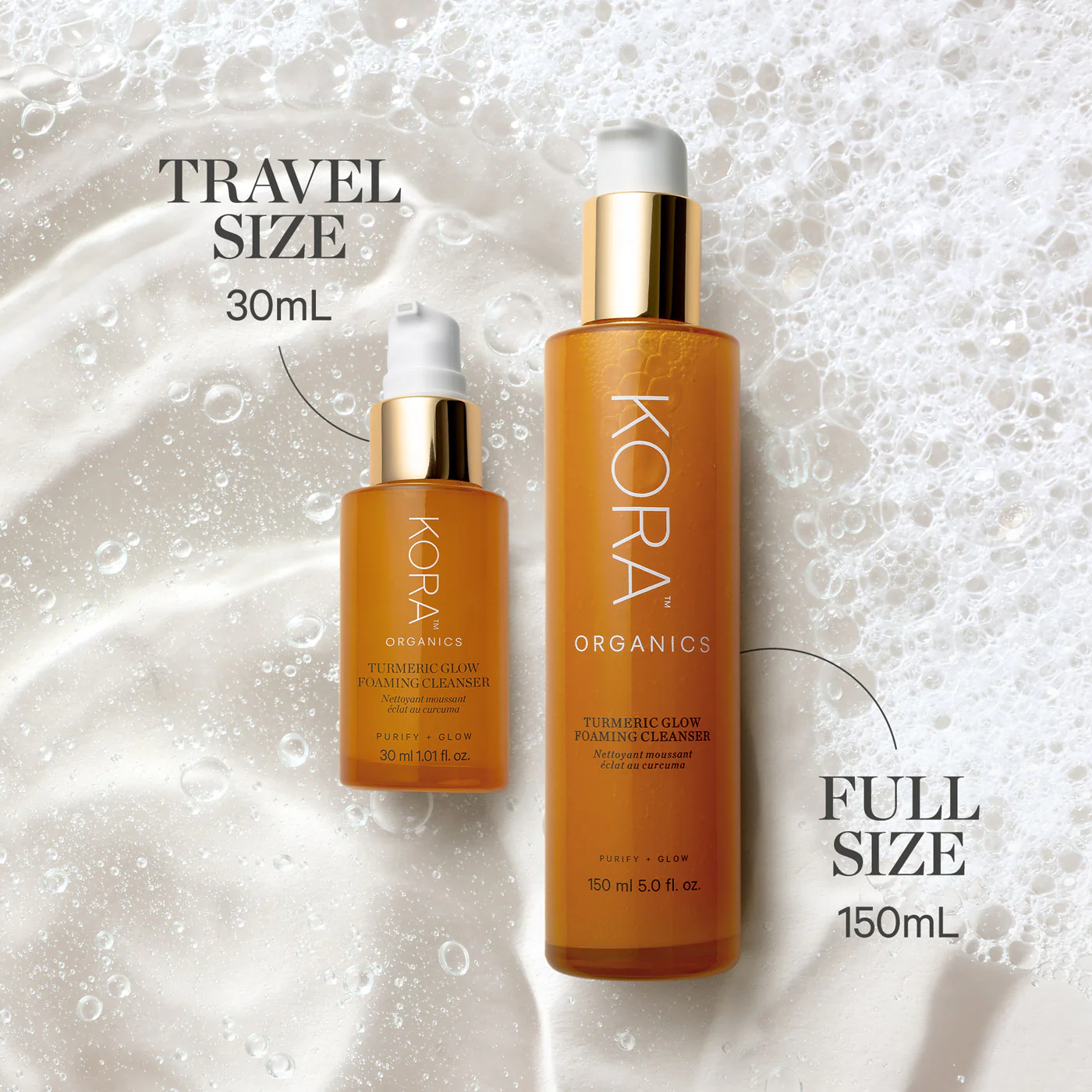 KORA Organics Turmeric Glow Foaming Cleanser 150ml - Image 6