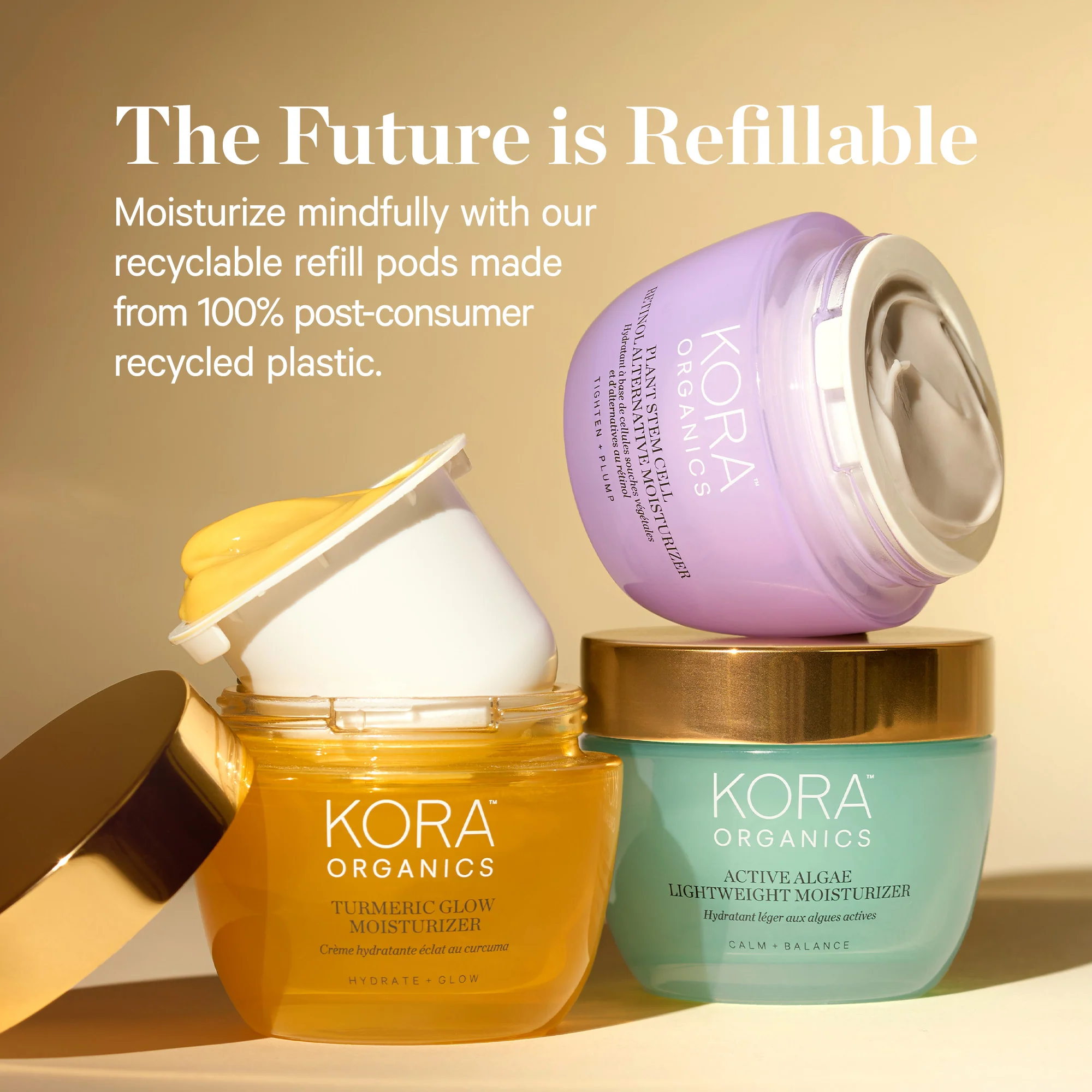 KORA Organics Turmeric Glow Moisturizer Refill Pod 50ml - Image 12