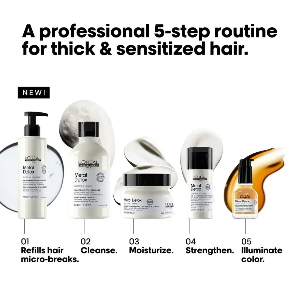 Loreal Professionel Serie Expert Metal Detox Pre-Shampoo Treatment - 250mL - Image 2