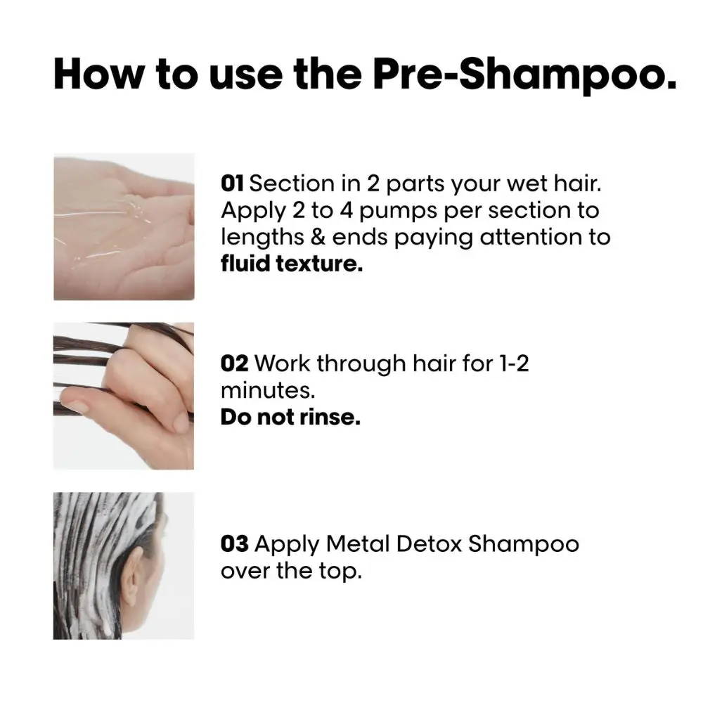 Loreal Professionel Serie Expert Metal Detox Pre-Shampoo Treatment - 250mL - Image 3