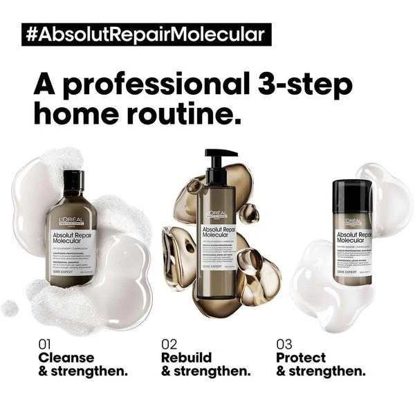 L'Oreal Professionnel Serie Expert Absolut Repair Molecular Shampoo 300ml - Image 4