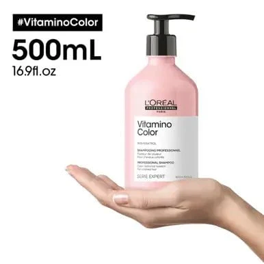 L'Oreal Professionnel Serie Expert Vitamino Color Shampoo 500ml - Image 4