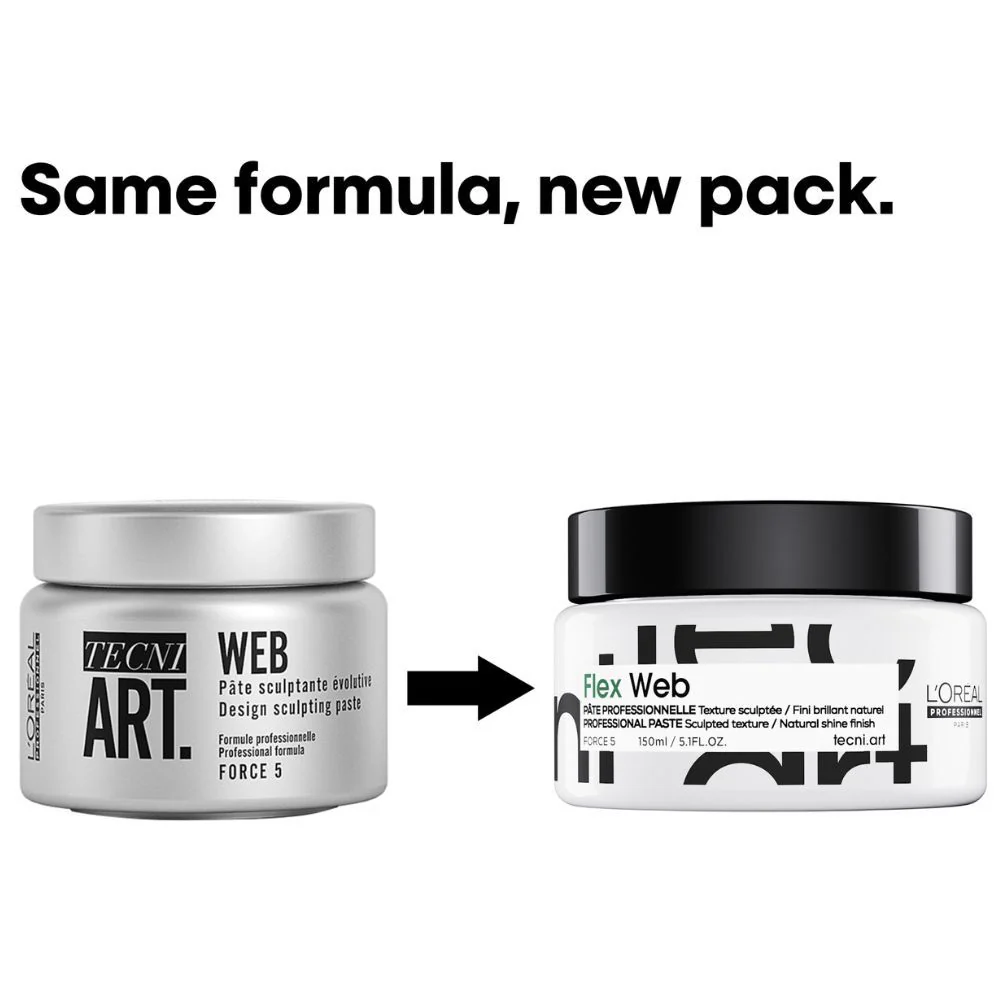 L'Oreal Professionnel Tecni.ART Web Hair Sculpting Paste 150ml - Image 3