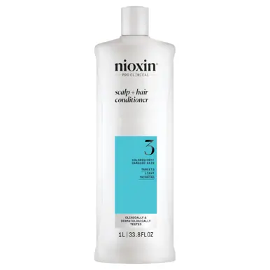 Nioxin Scalp + Hair Thickening System 3 Shampoo + Conditioner 1L Duo - Image 2