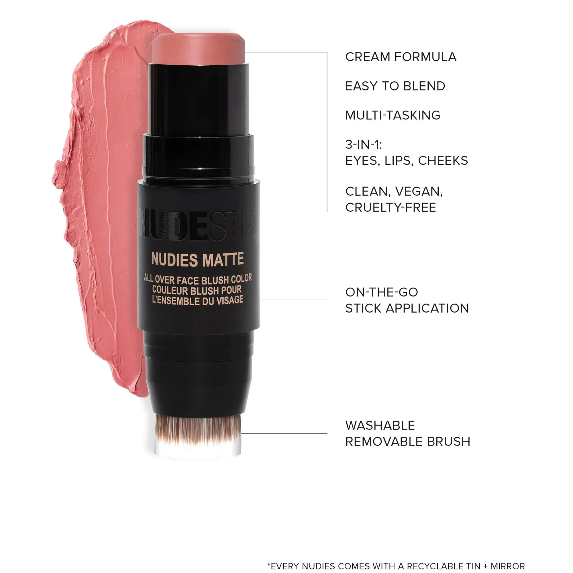 NUDESTIX Nudies Matte All Over Face Blush Colour 7g (Various Shades) - Image 6