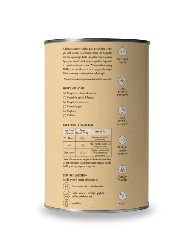 Nutra Naturals Clean Plant Protein Vanilla 500g - Image 4