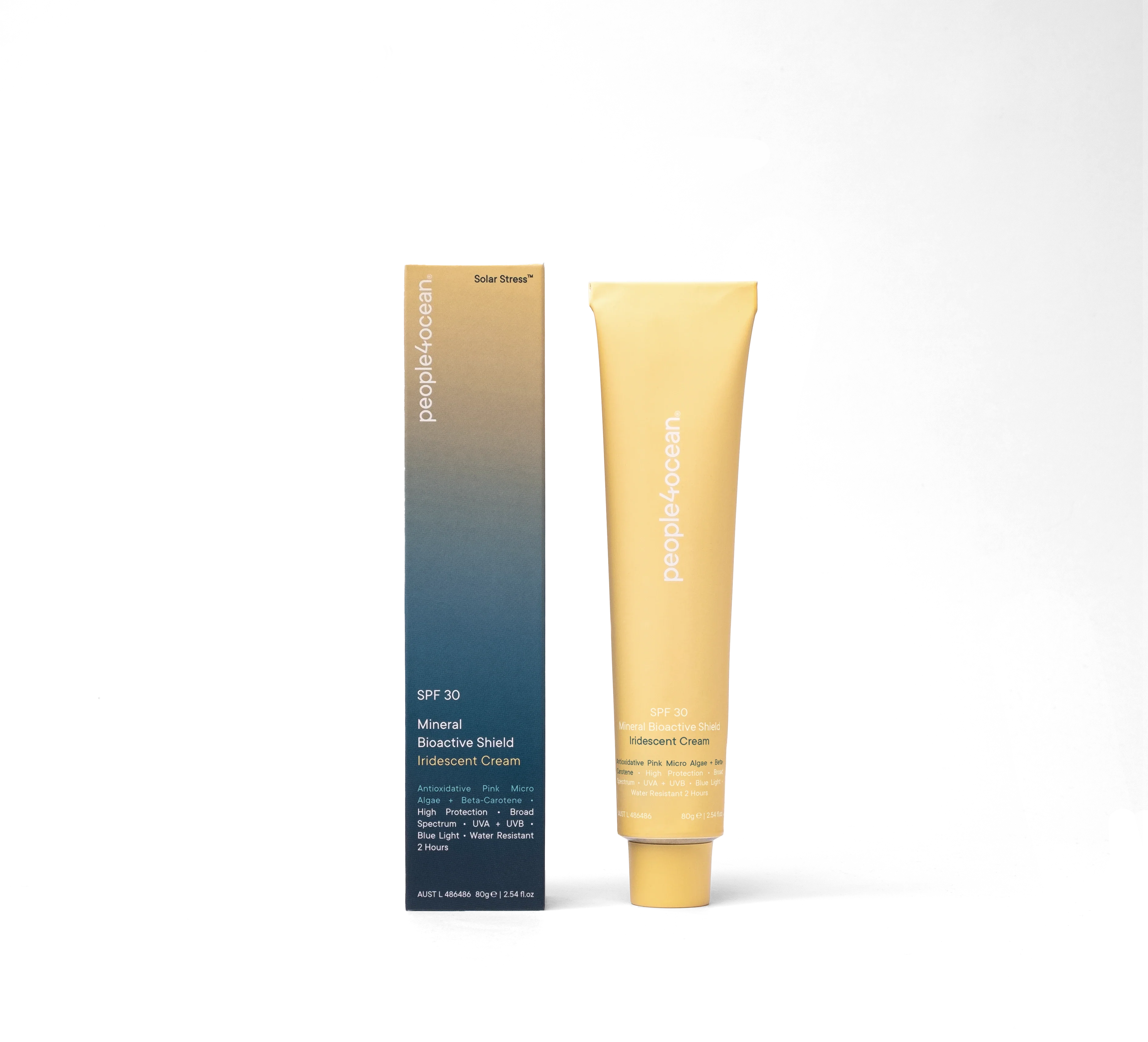 People4Ocean SPF30 Mineral Bioactive Shield Iridescent Cream 80g