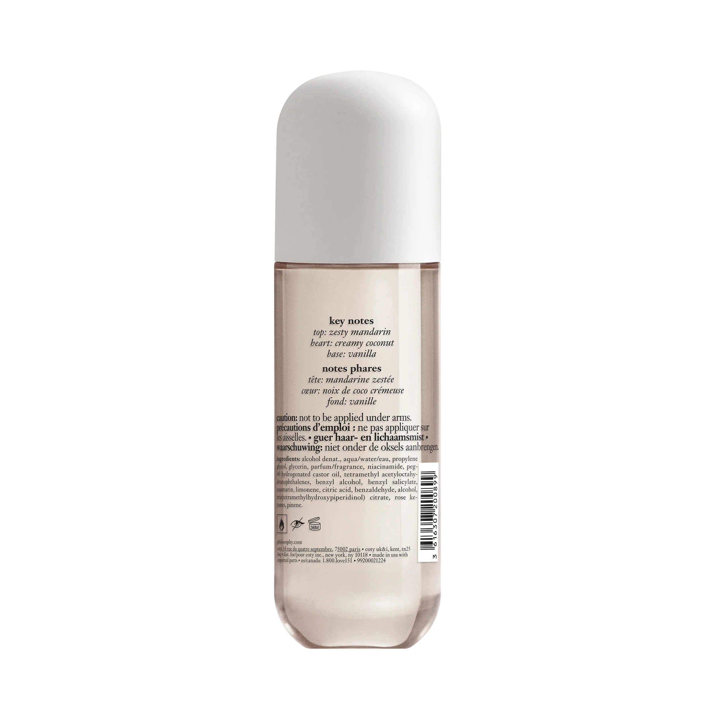 philosophy coconut rush body & hair fragrance mist 236ml - Image 2