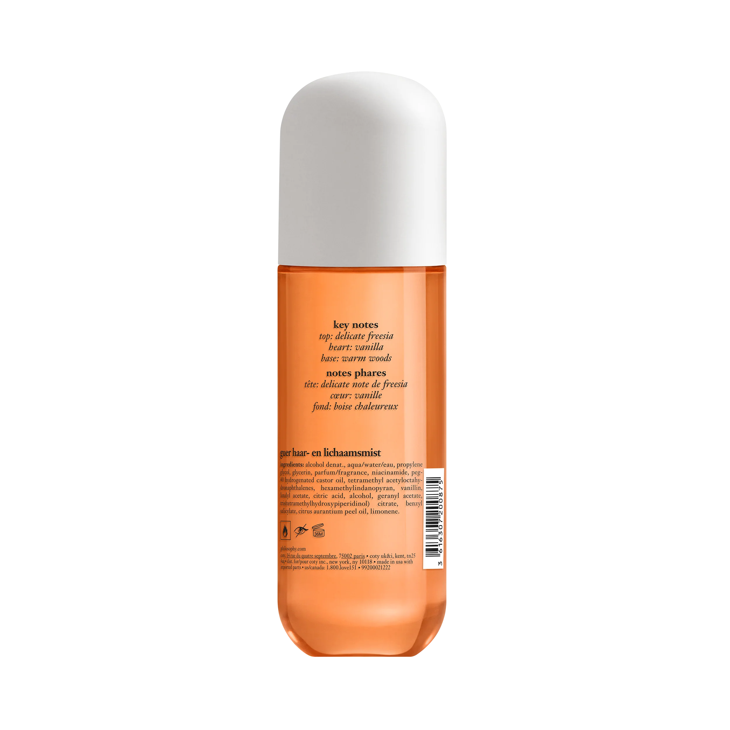 philosophy vanilla hug body & hair fragrance mist 236ml - Image 2