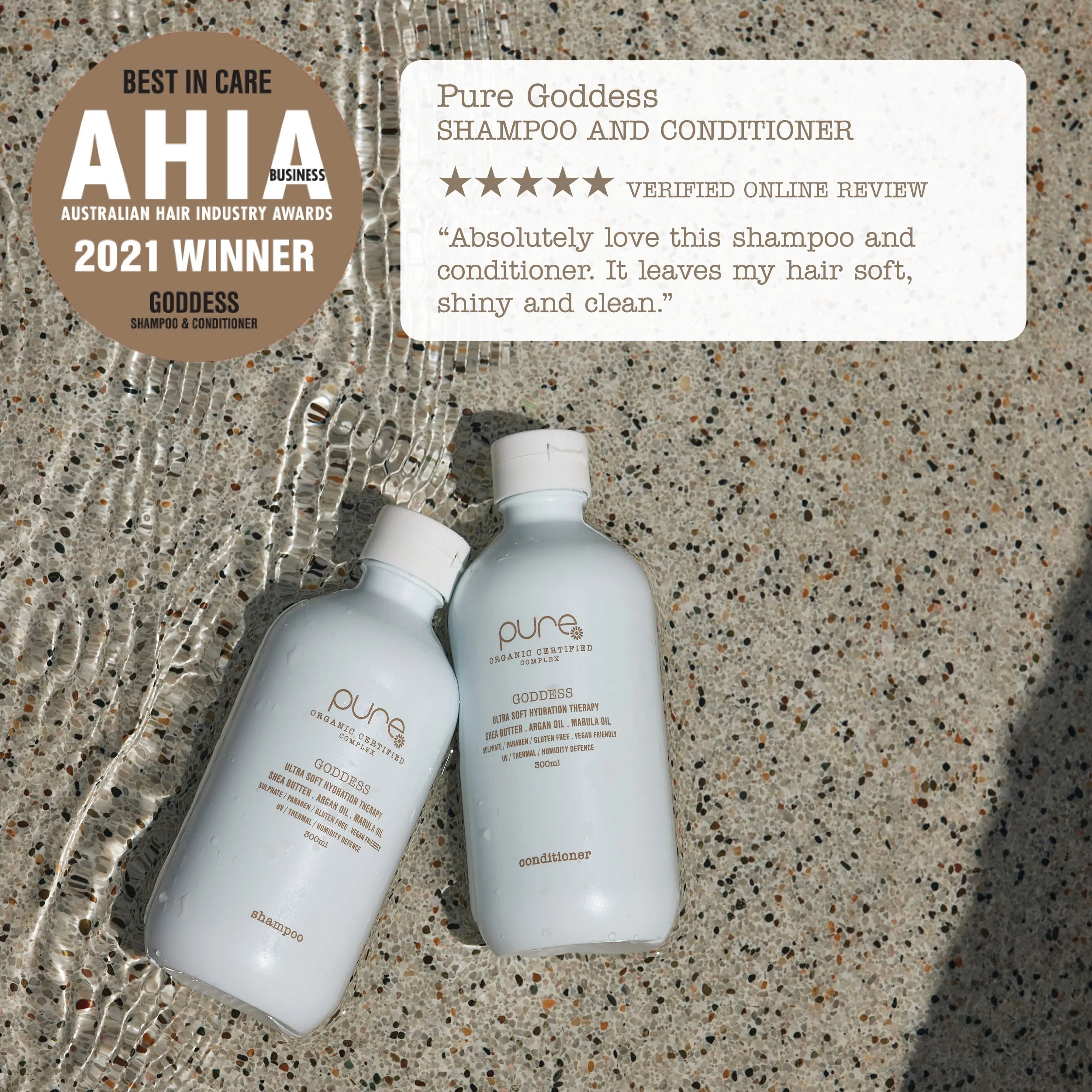 Pure Goddess Shampoo 300ml - Image 2