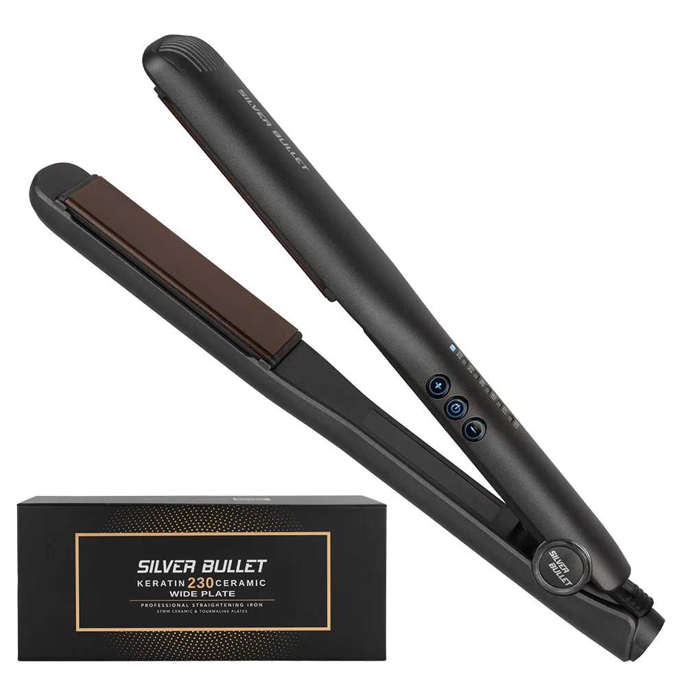 Silver Bullet Keratin 230 Ceramic Wide Plate Straighteners 37mm - Image 2