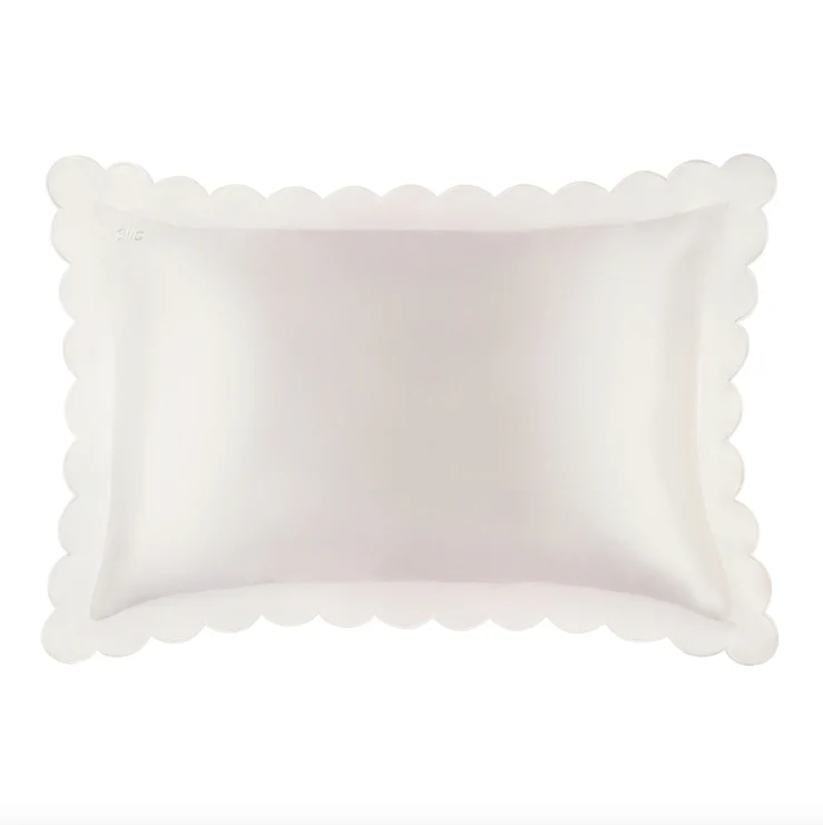Slip Pure Silk Queen Pillowcase - White Scallop - Image 2