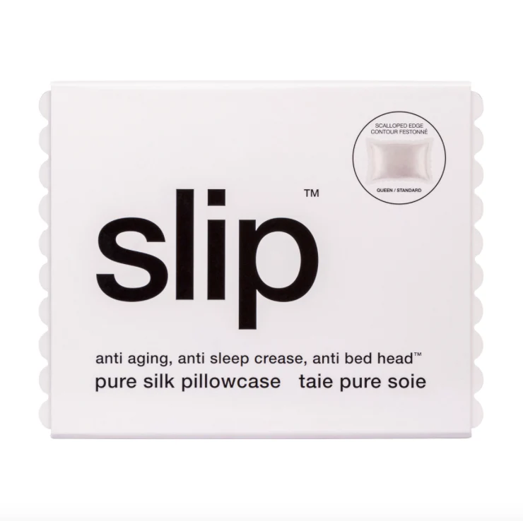 Slip Pure Silk Queen Pillowcase - White Scallop - Image 3