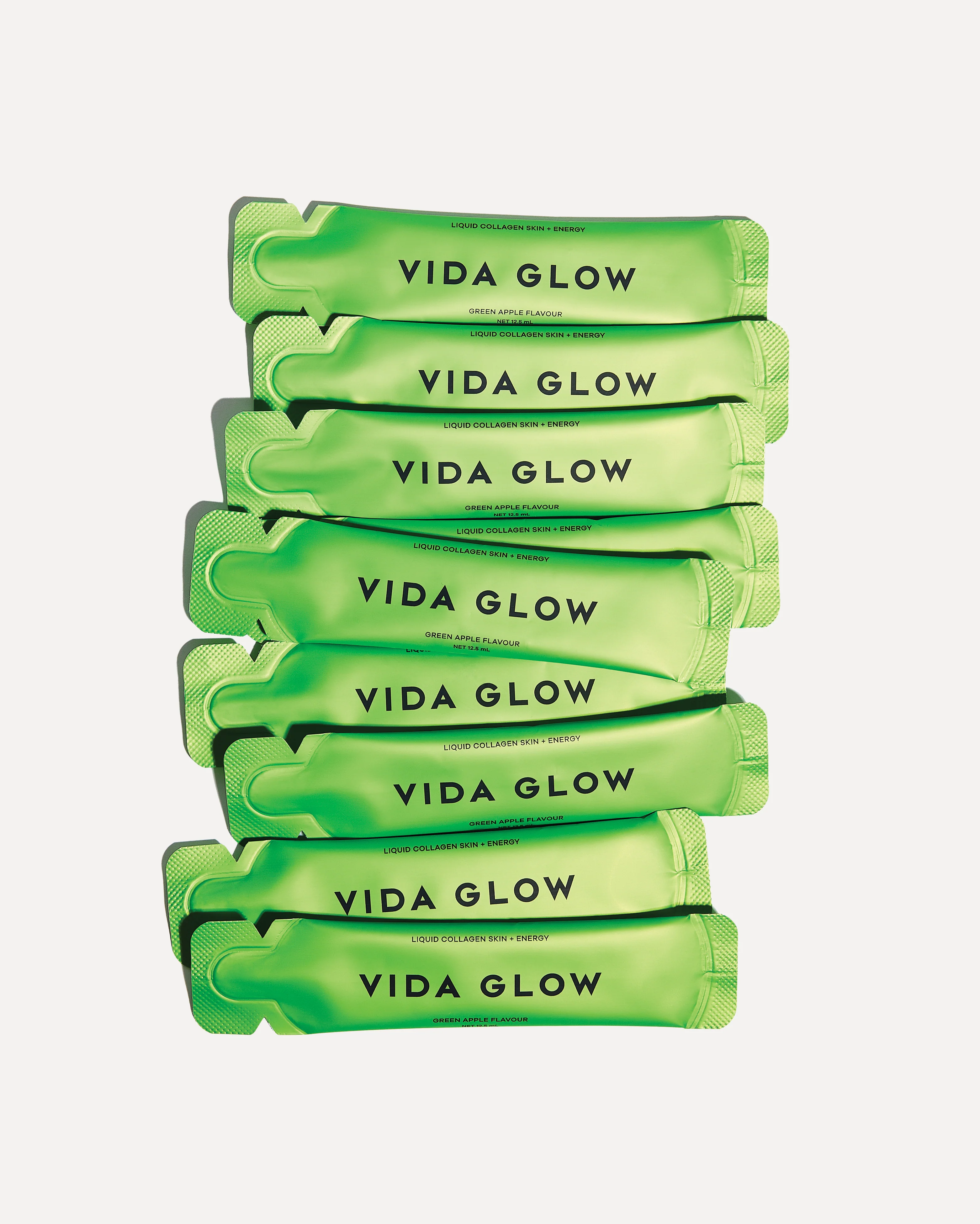 Vida Glow Liquid Collagen Skin + Energy - Green Apple 15 x 12.5ml Sachets - Image 6